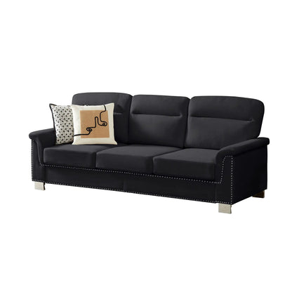 Three Seater Elegant Stationary Sofa for Living
