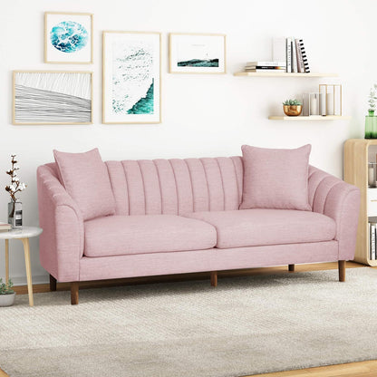 Contemporary 3 Seater Sofa With Plush Cushions