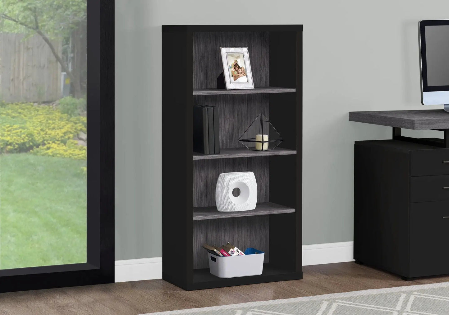 Five Tier Office Bookshelf and Bookcase Etagere