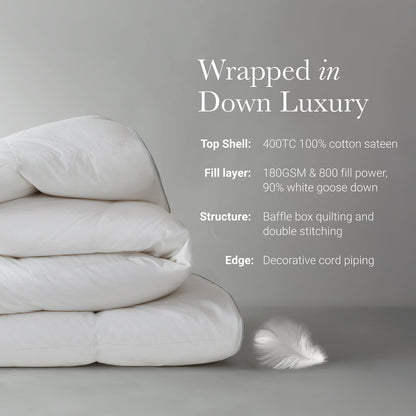 White King/Cal King cotton shell comforter by HouseOfZazla with visible stitching edge on Tampa Home & Garden Store