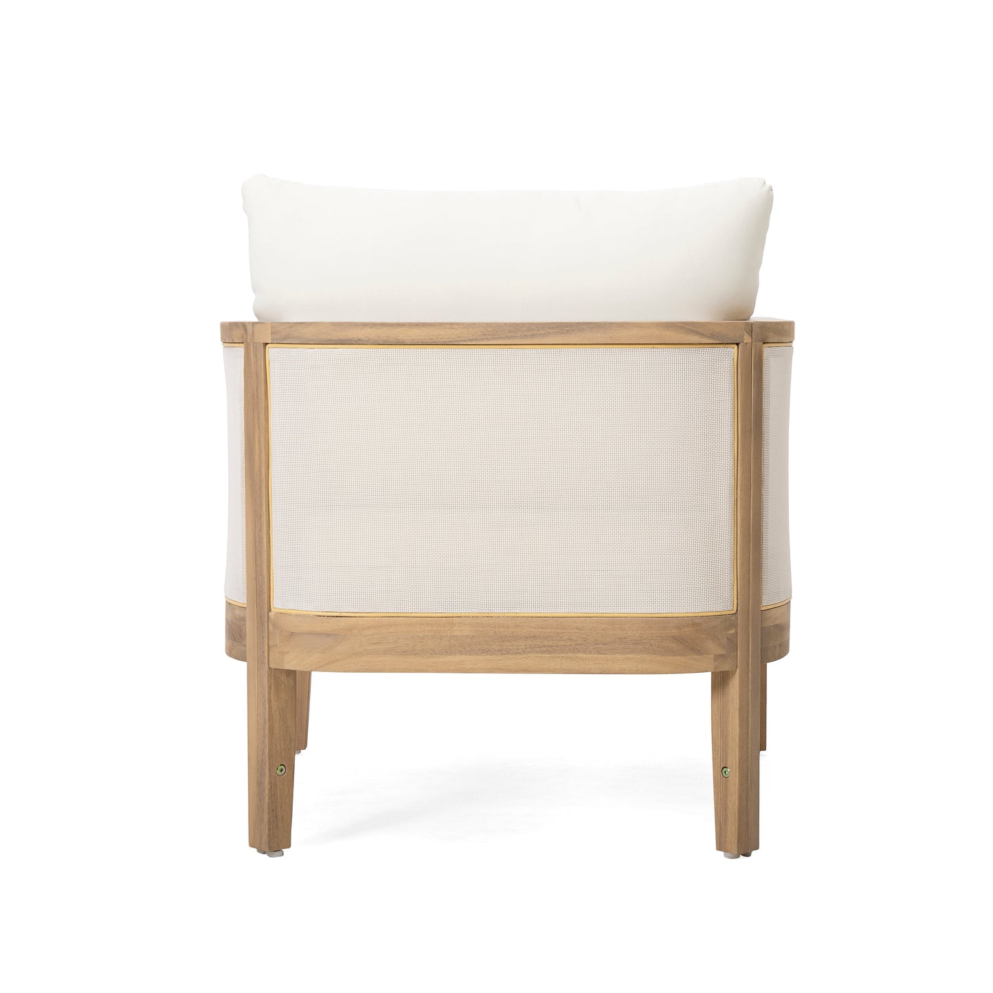 Set of 2 Outdoor Acacia Wood Patio Chairs