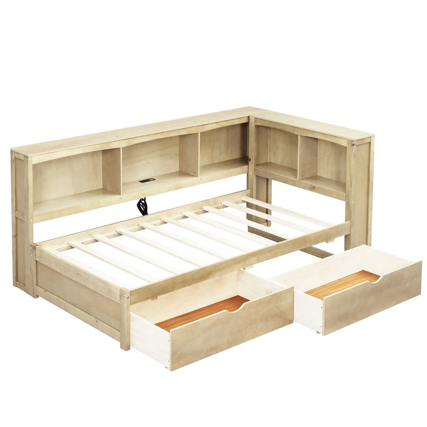 Daybed with Storage Drawers and USB Ports