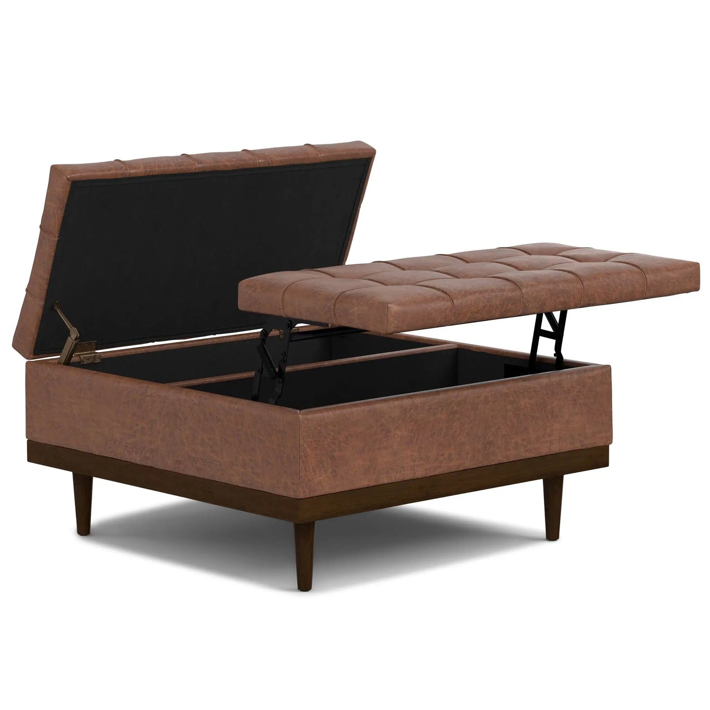 Mariah Upholstered Lift Top Table Storage Ottoman