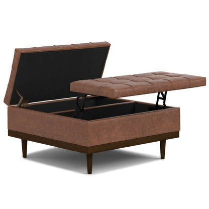 Mariah Upholstered Lift Top Table Storage Ottoman