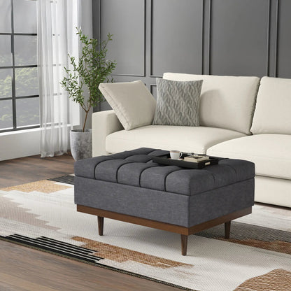Mariah Upholstered Lift Top Table Storage Ottoman