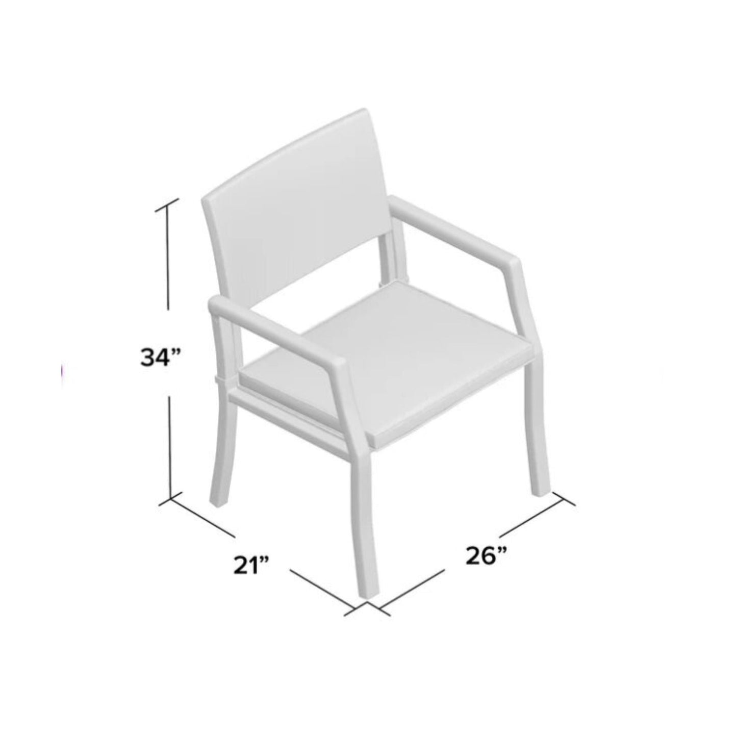 Outdoor wicker dining chairs set of 2 with water resistant cushions white/brown on Tampa Home & Garden Store