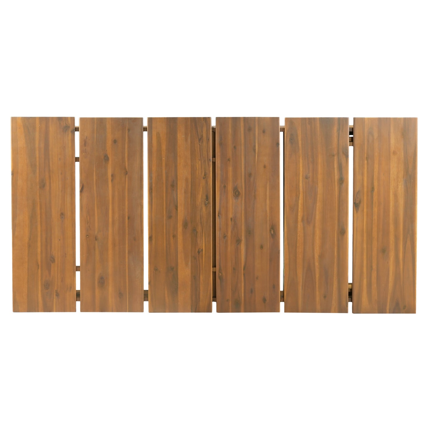 Teak Finish Acacia Wood Outdoor Chaise Lounge