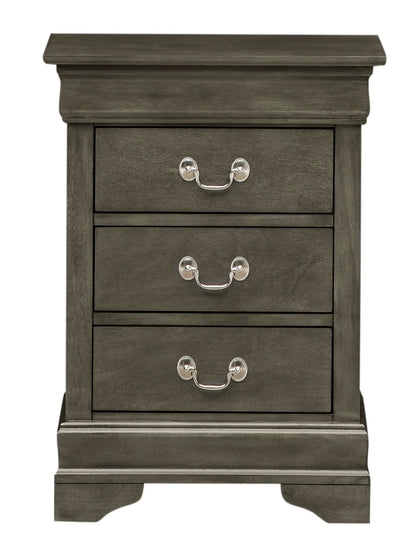 Louis Philippe Nightstand in Wood Veneer