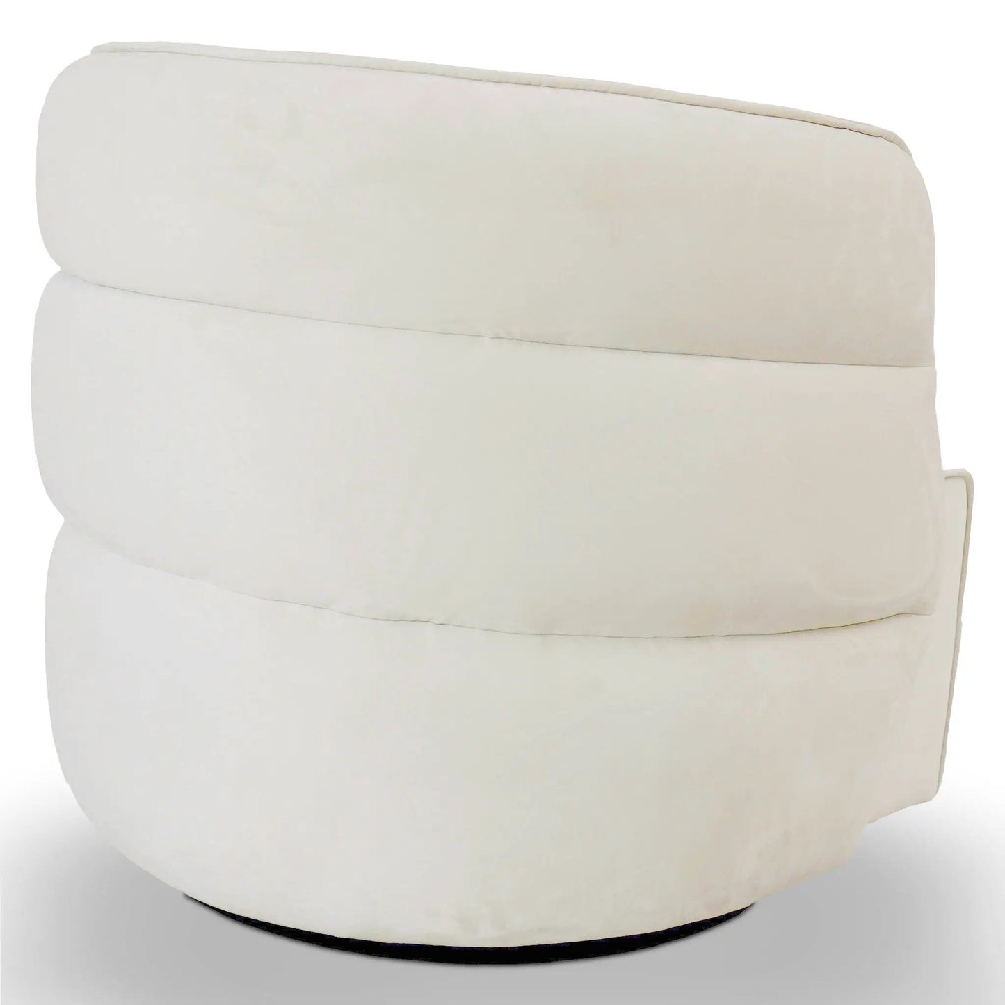 Walden Stylish Swivel Chair white fabric upholstery Unique Piece Furniture on Tampa Home & Garden Store