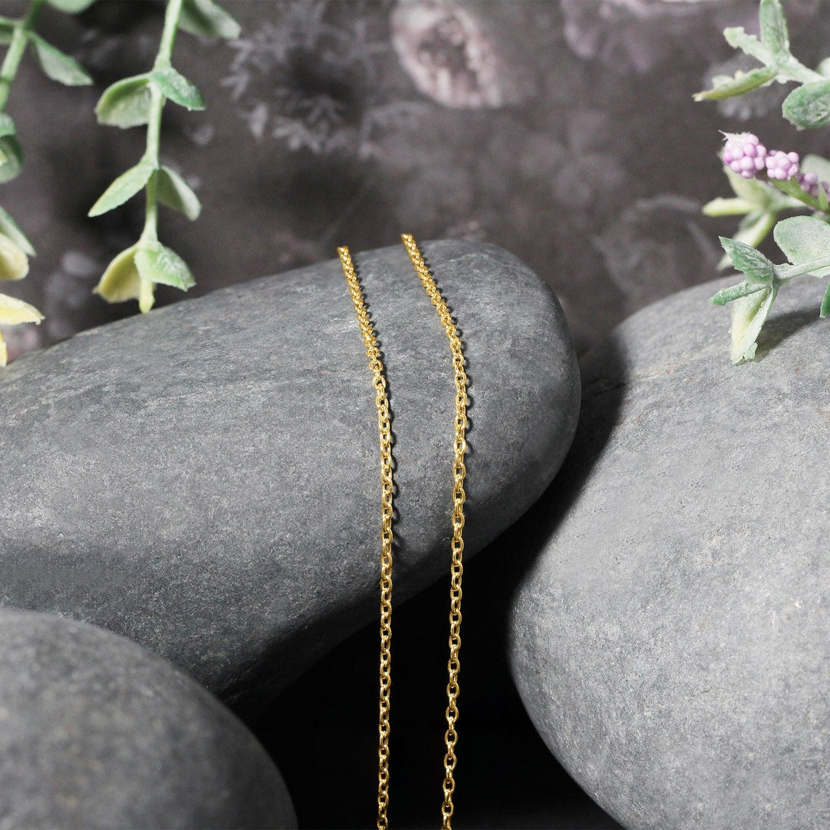 14k yellow gold round cable link chain necklace 1.5mm Bids.com on Tampa Home & Garden Store