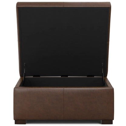 Gabbie coffee table storage ottoman in brown leather by Unique Piece Furniture on Tampa Home & Garden Store