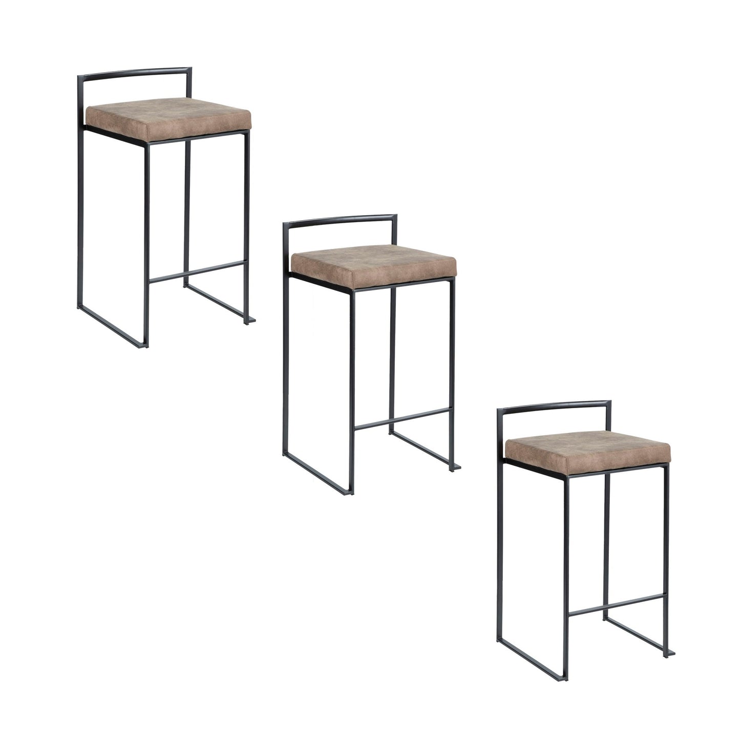 Fuji Contemporary Stackable Counter Stool