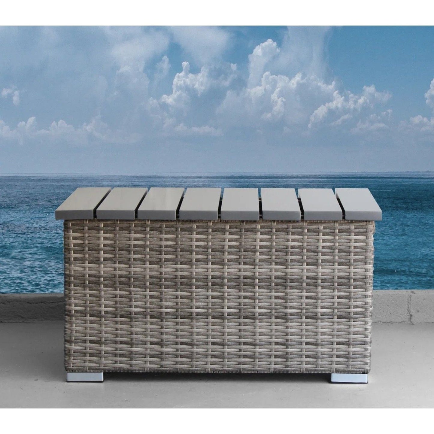 Durable Aluminum Wicker Sofa and Cushions