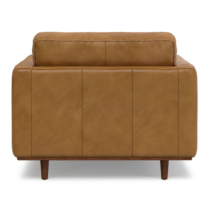 Wide Arm Chair with Removable Cushions in tan leather by HouseOfZazla, armchairs on Tampa Home & Garden Store