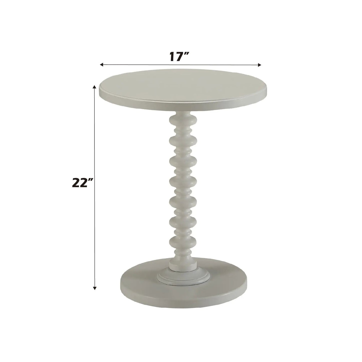 Acton Round Accent Table with Pedestal Base