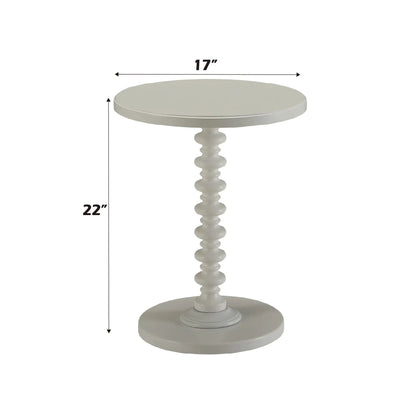 Acton Round Accent Table with Pedestal Base