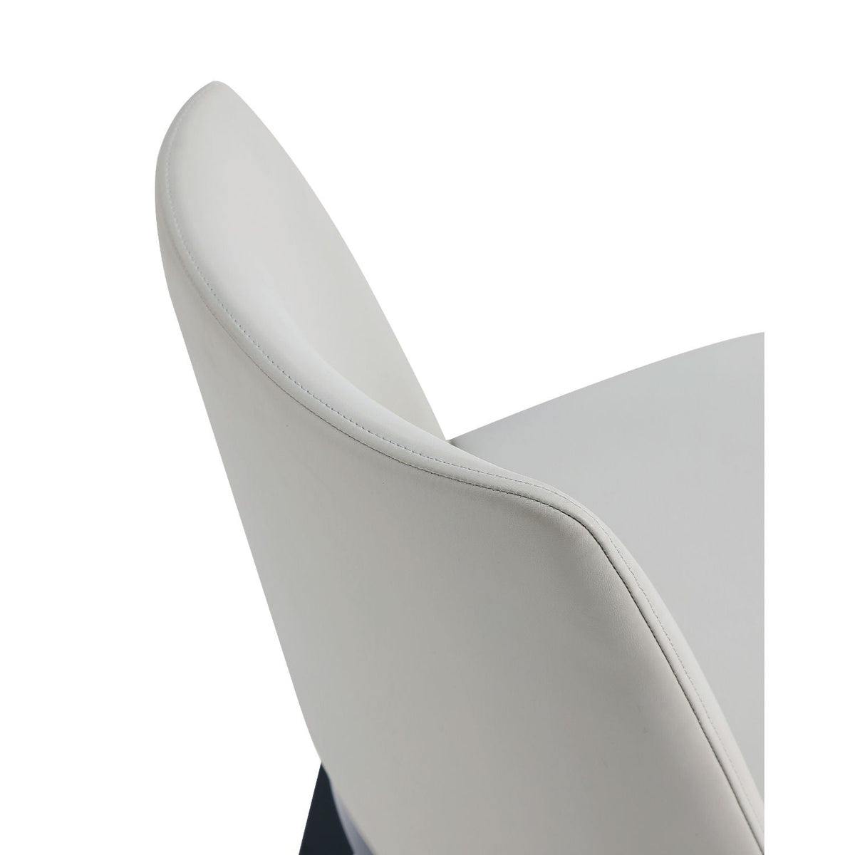 Upholstered dining chair set with light gray fabric and solid beech frame on Tampa Home & Garden Store