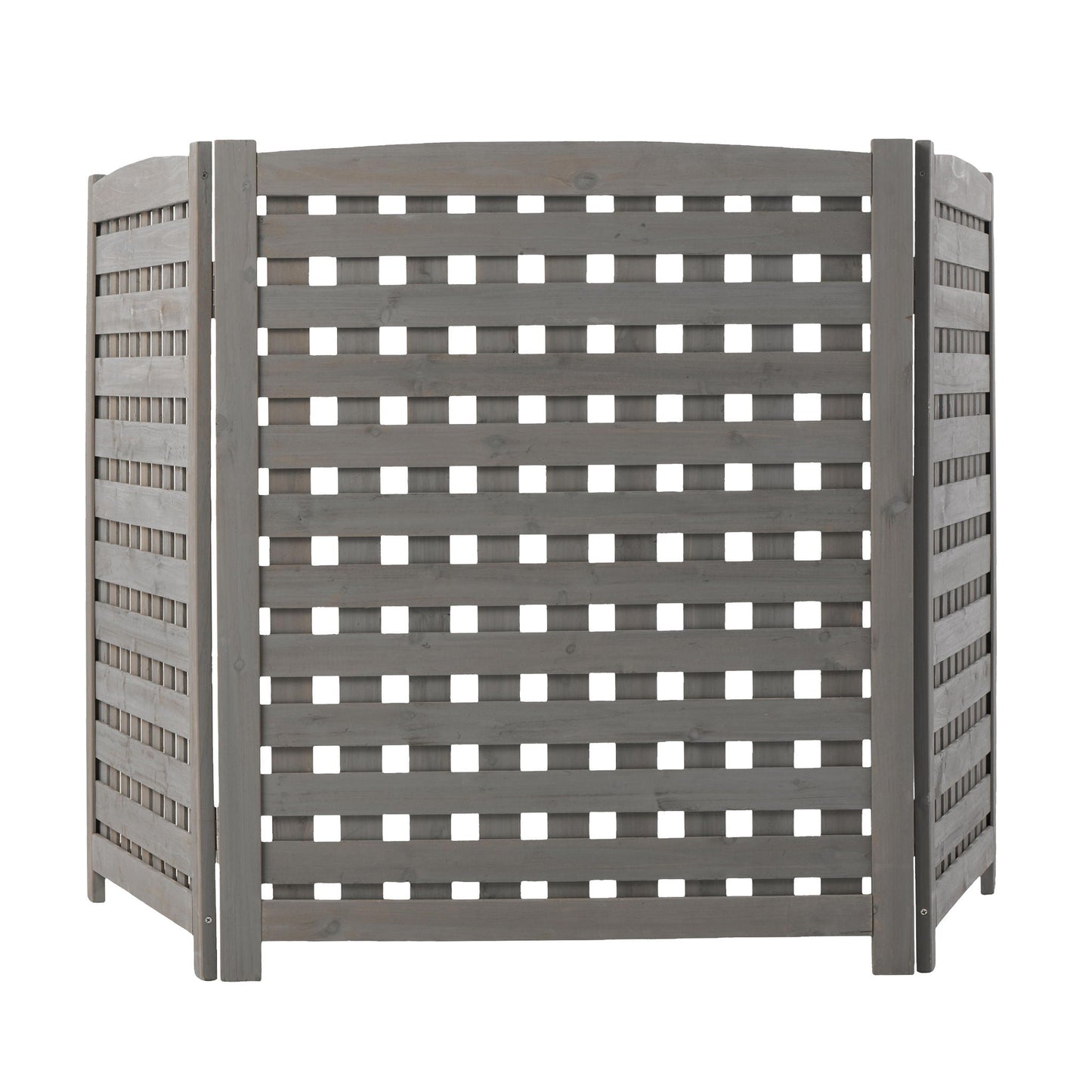 Three Wooden Fences and Outdoor AC Privacy