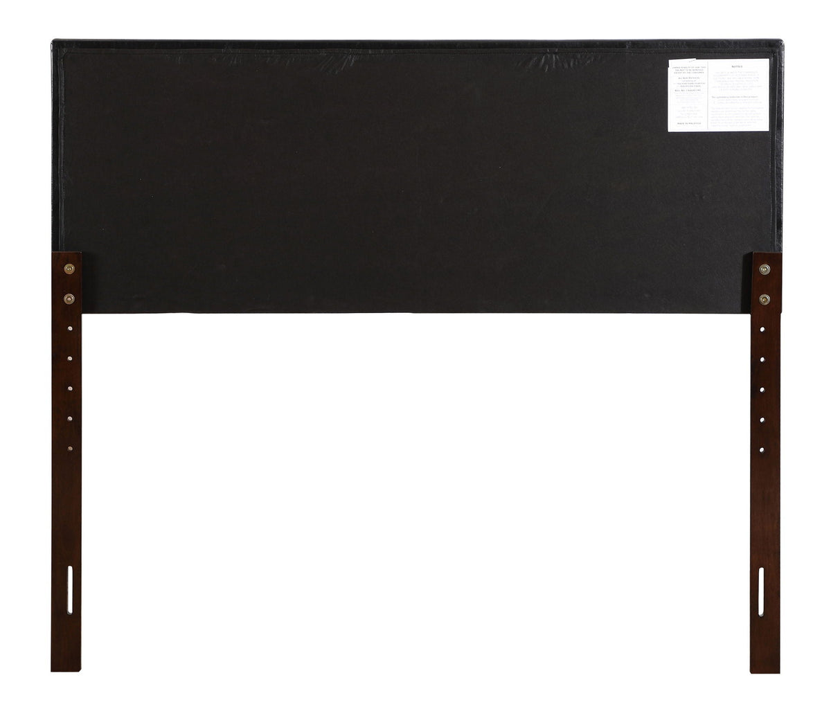 Upholstered headboard black fabric with wooden legs HouseOfZazla on Tampa Home & Garden Store
