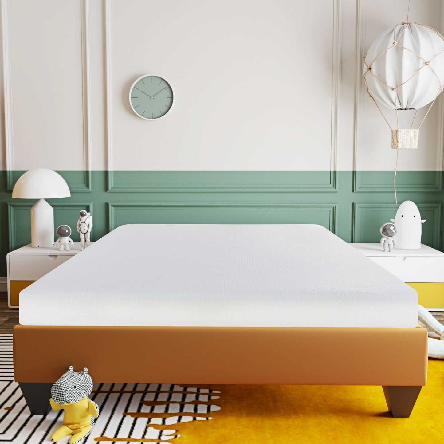 6 In Firm Gel Memory Foam Mattress In Pure White