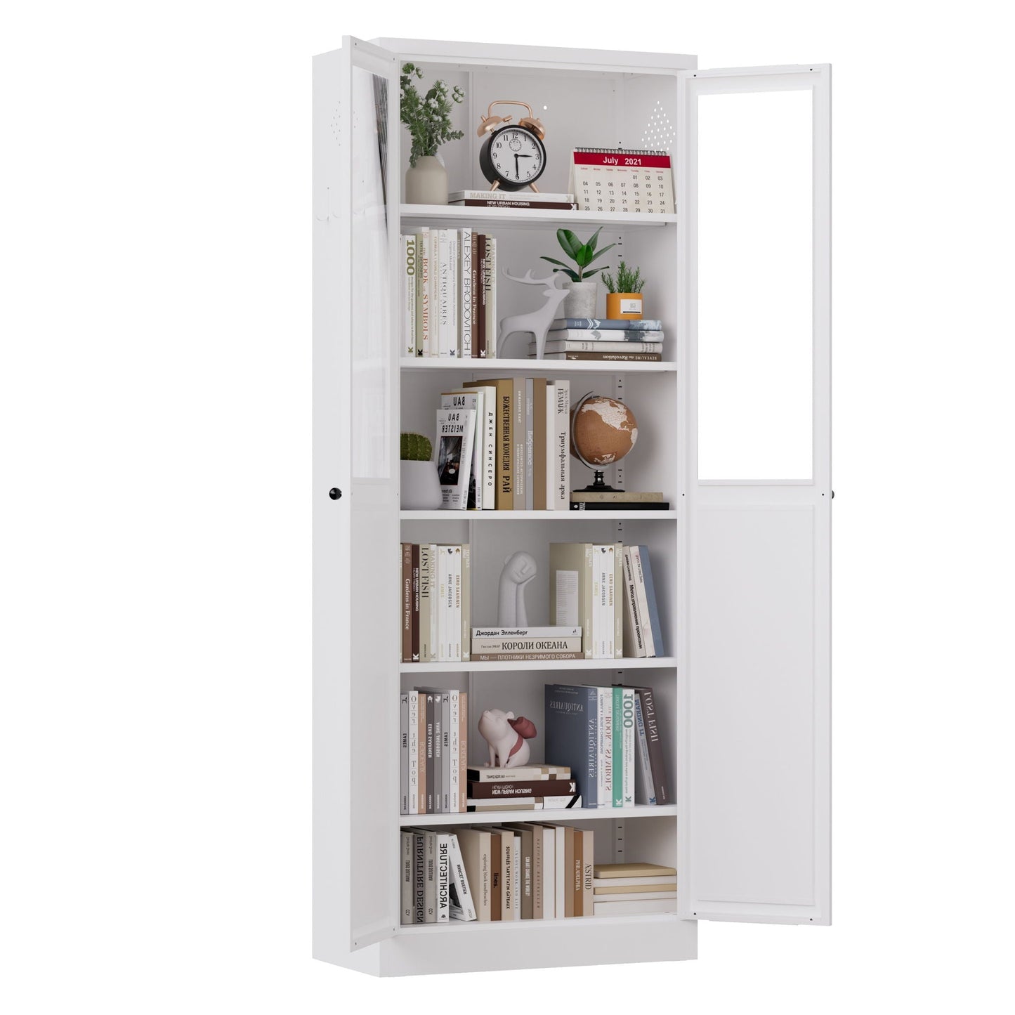Tall Metal Pantry Cabinet and Adjustable Shelves