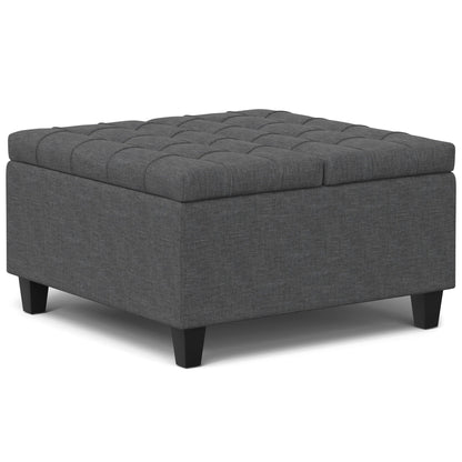 Harrison Upholstered Coffee Table Storage Ottoman
