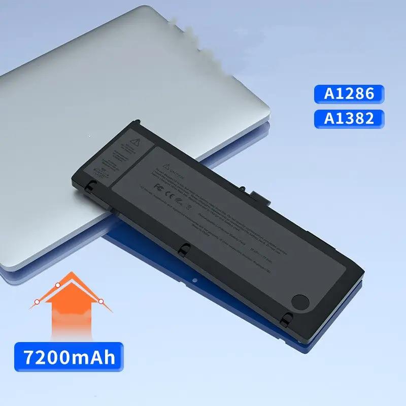 Laptop battery for MacBook Pro A1286/A1382, 7200mAh, black plastic shell, FLIPSTYLEZLLC on Tampa Home & Garden Store