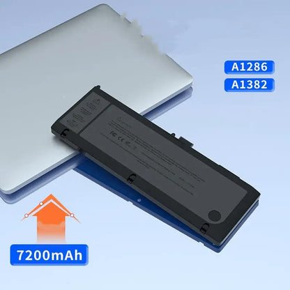 Laptop battery for MacBook Pro A1286/A1382, 7200mAh, black plastic shell, FLIPSTYLEZLLC on Tampa Home & Garden Store