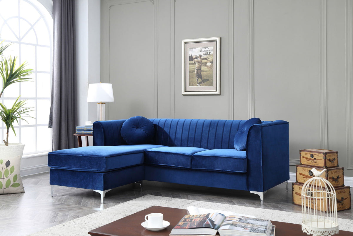 Delray Micro Suede Sofa and Chaise Lounger