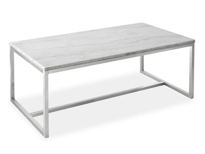 Esme Rectangular Table With Marble and Nickel