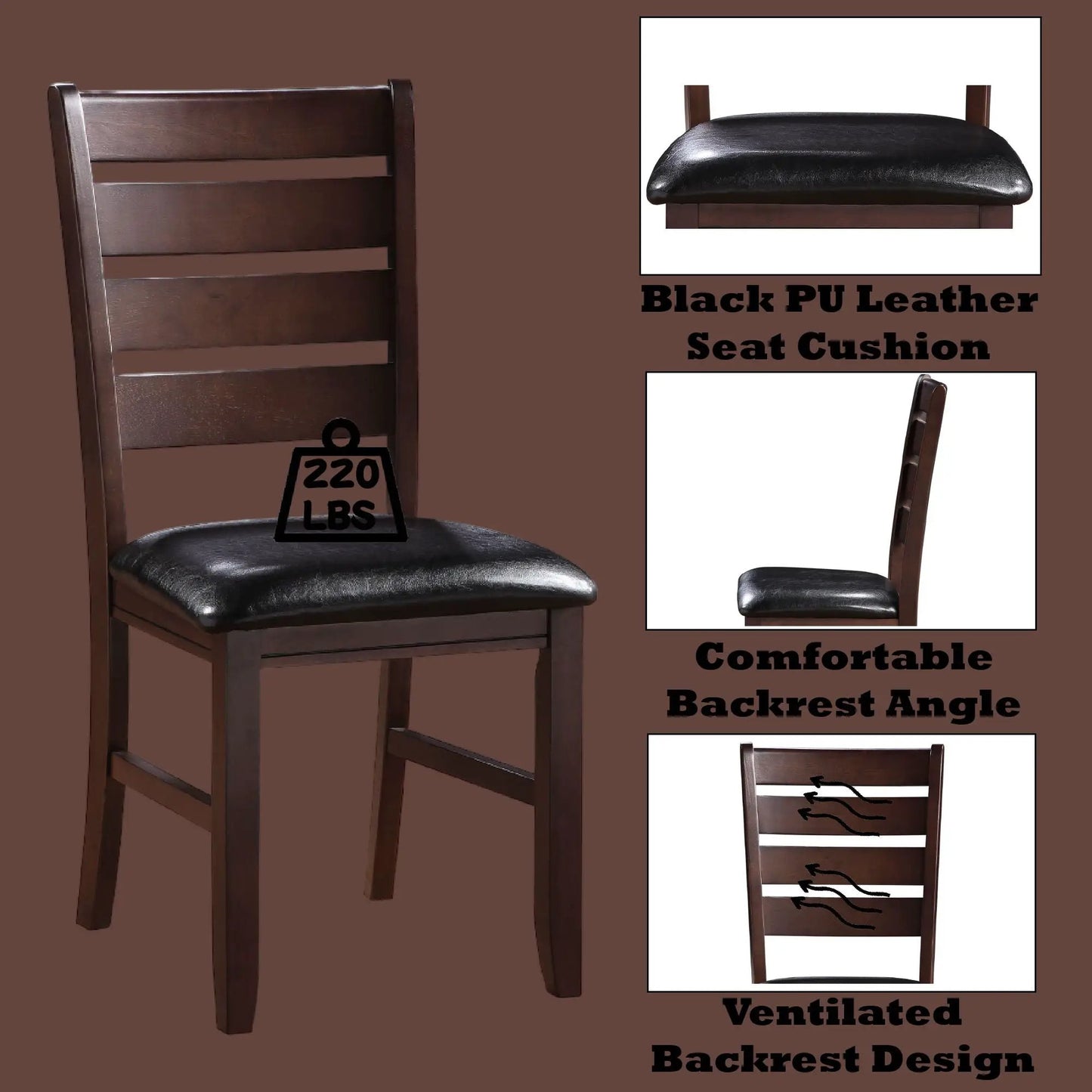 Urbana Side Chair Set of 2 in Modern Aesthetic
