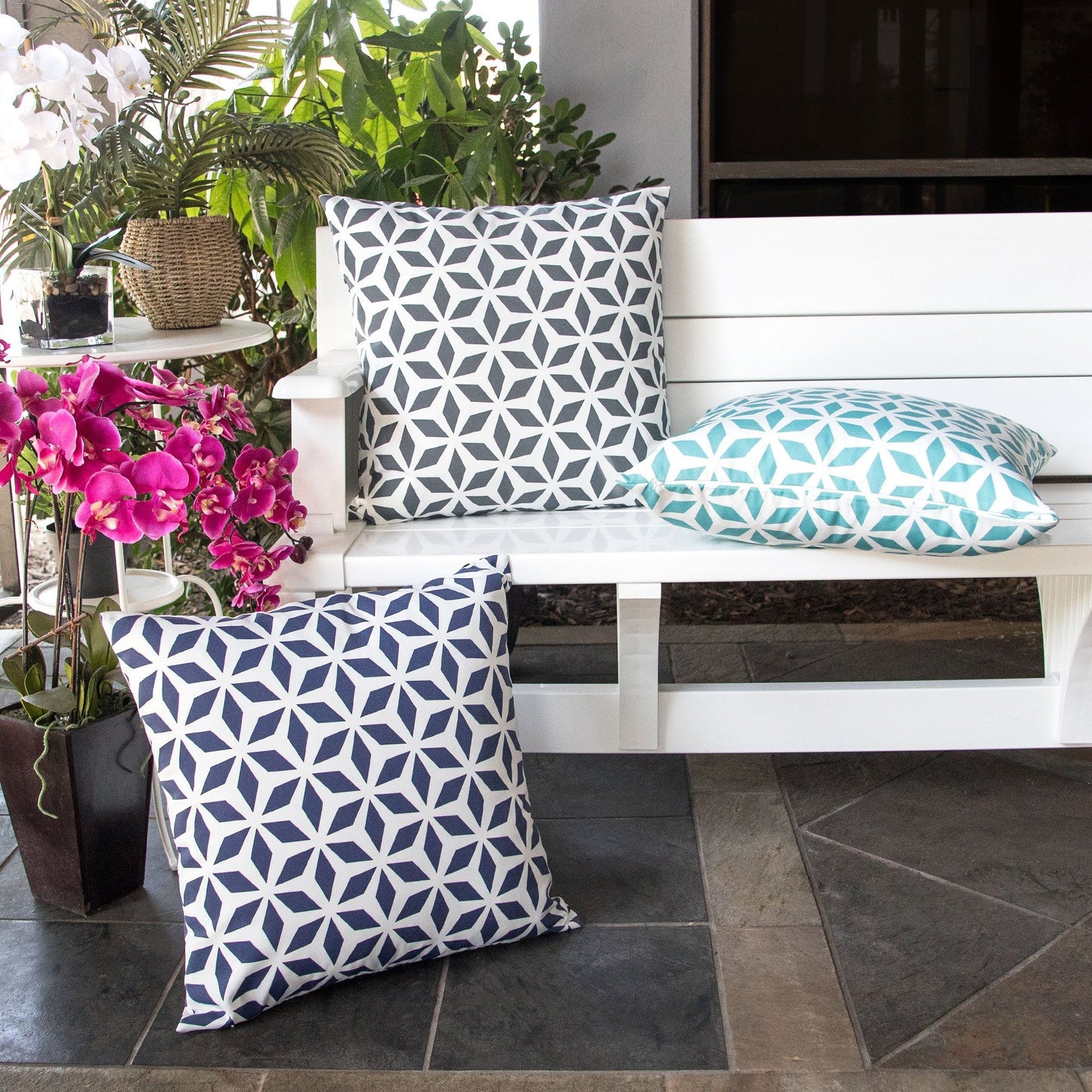 Crystal Burst Indoor and Outdoor Accent Pillow