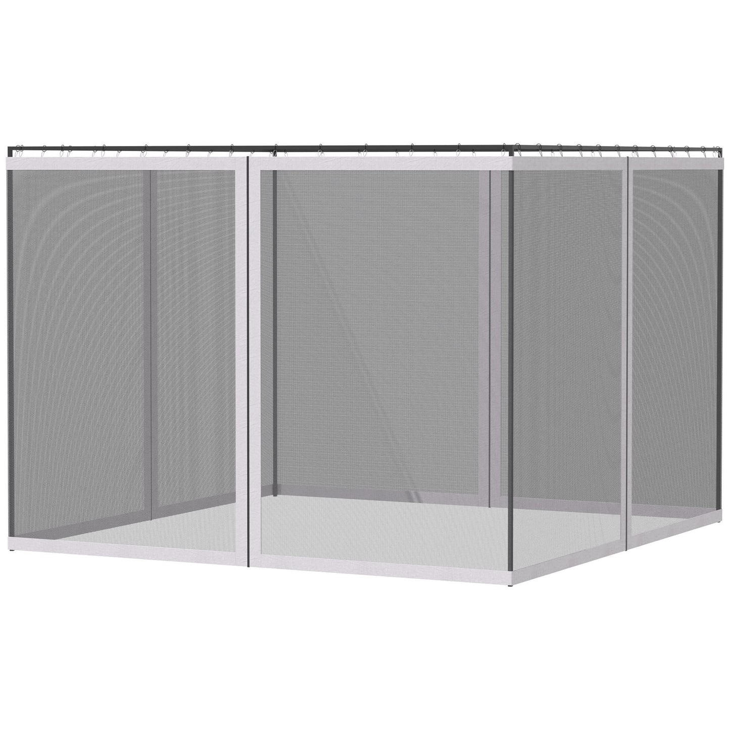 Replacement Mesh Sidewall For Gazebo 10x13 White