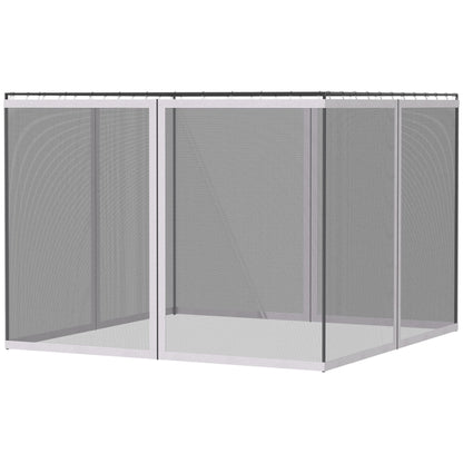 Replacement Mesh Sidewall For Gazebo 10x13 White