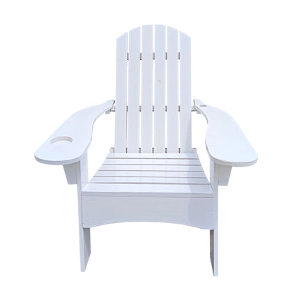 Outdoor Wood Adirondack Chair and Umbrella Hole