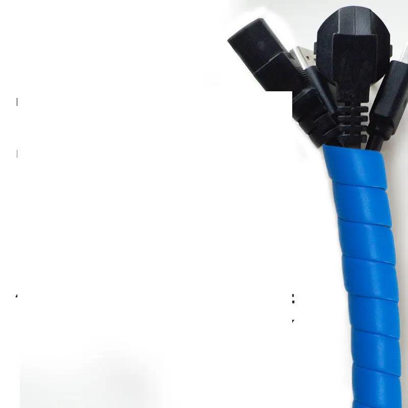 Anti-cat And Dog Bite Cord Power Cord Protector blue spiral wrap for cords FLIPSTYLEZLLC on Tampa Home & Garden Store