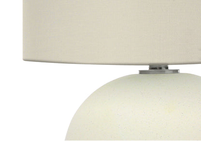 Lighting, Contemporary Table Lamp, Ceramic - Cream, beige shade, HouseOfZazla on Tampa Home & Garden Store