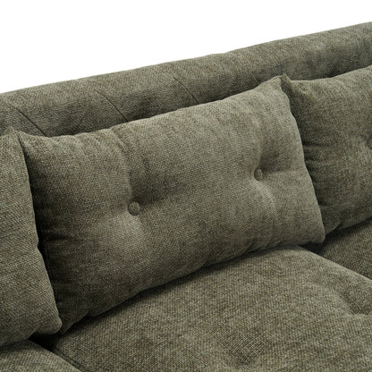 Luxurious Tufted Upholstered Living Room Sofa