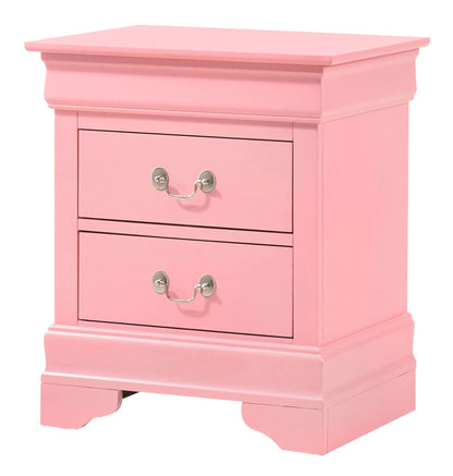 Traditional Nightstand Carved Bases and Curves