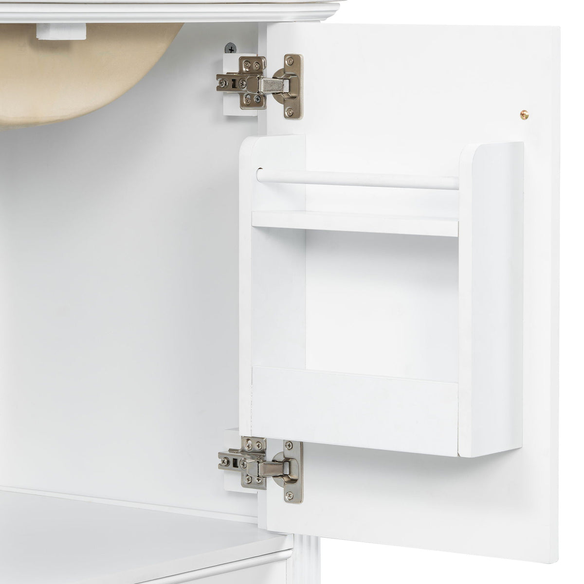 Freestanding vanity with drawer and soft-close doors white finish by HouseOfZazla on Tampa Home & Garden Store