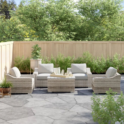 Durable Aluminum Wicker Sofa and Cushions