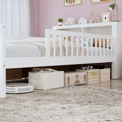 Bed With Headboard Storage and Under Bed Drawers