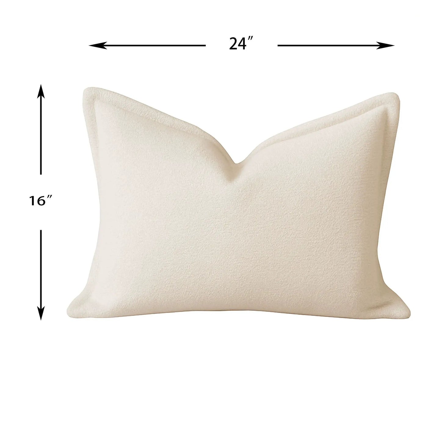 Homey Cozy Comfort Textured Throw Pillow Ivory by Unique Piece Furniture on Tampa Home & Garden Store