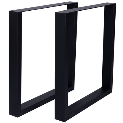 Heavy Duty Steel Table Legs with Wide Base, black, pair by HouseOfZazla on Tampa Home & Garden Store