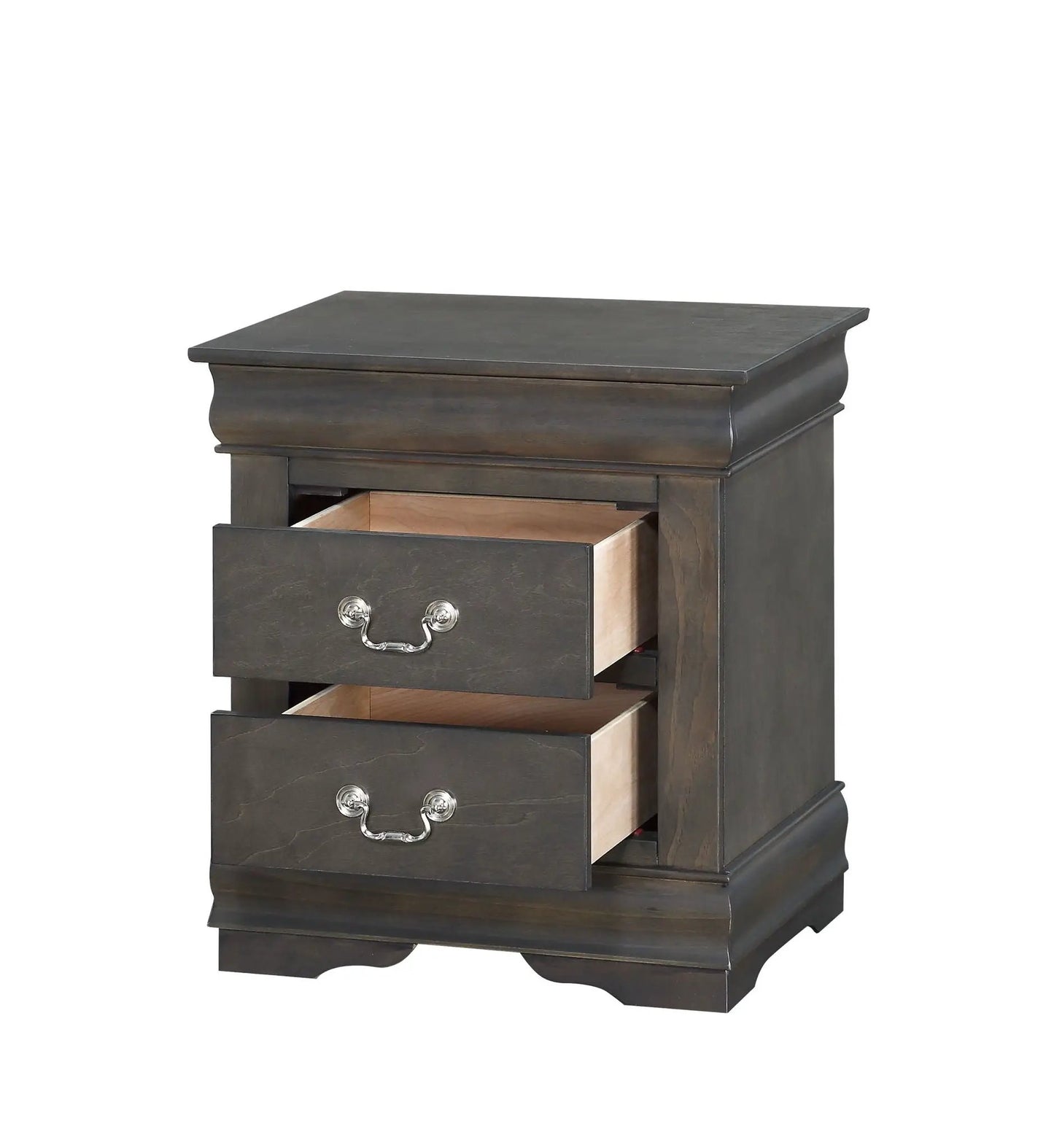 Louis Philippe Accent Nightstand With Drawers