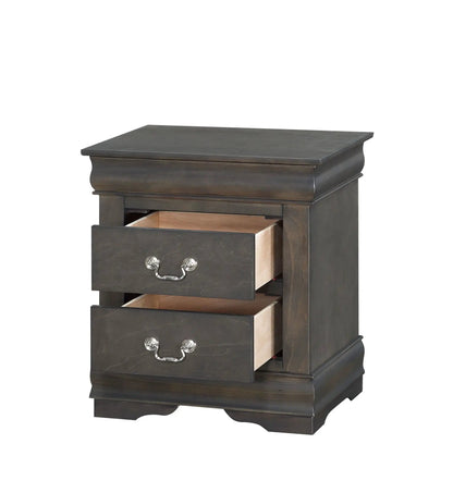 Louis Philippe Accent Nightstand With Drawers