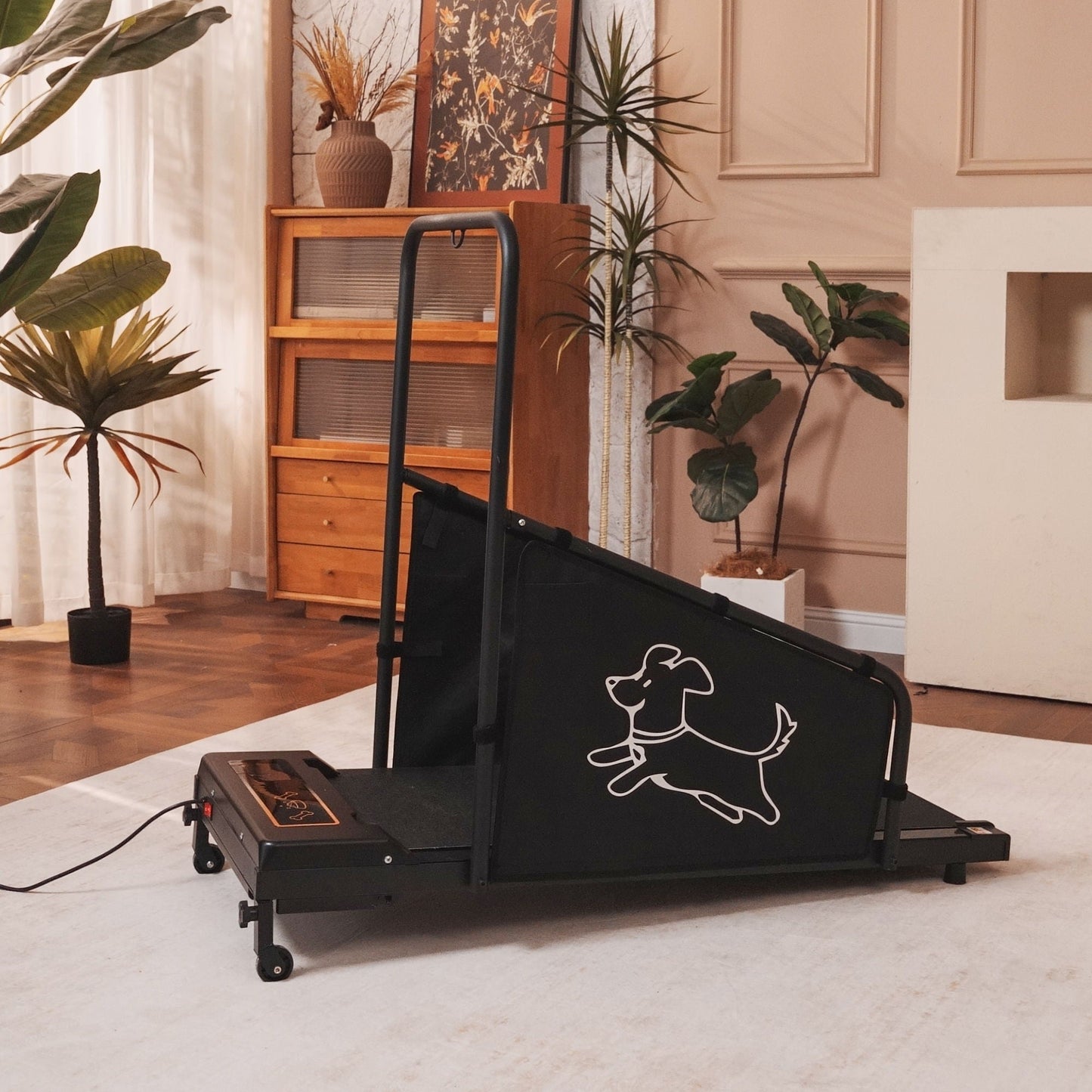 Dog treadmill for medium dogs black running machine with non-slip belt HouseOfZazla on Tampa Home & Garden Store