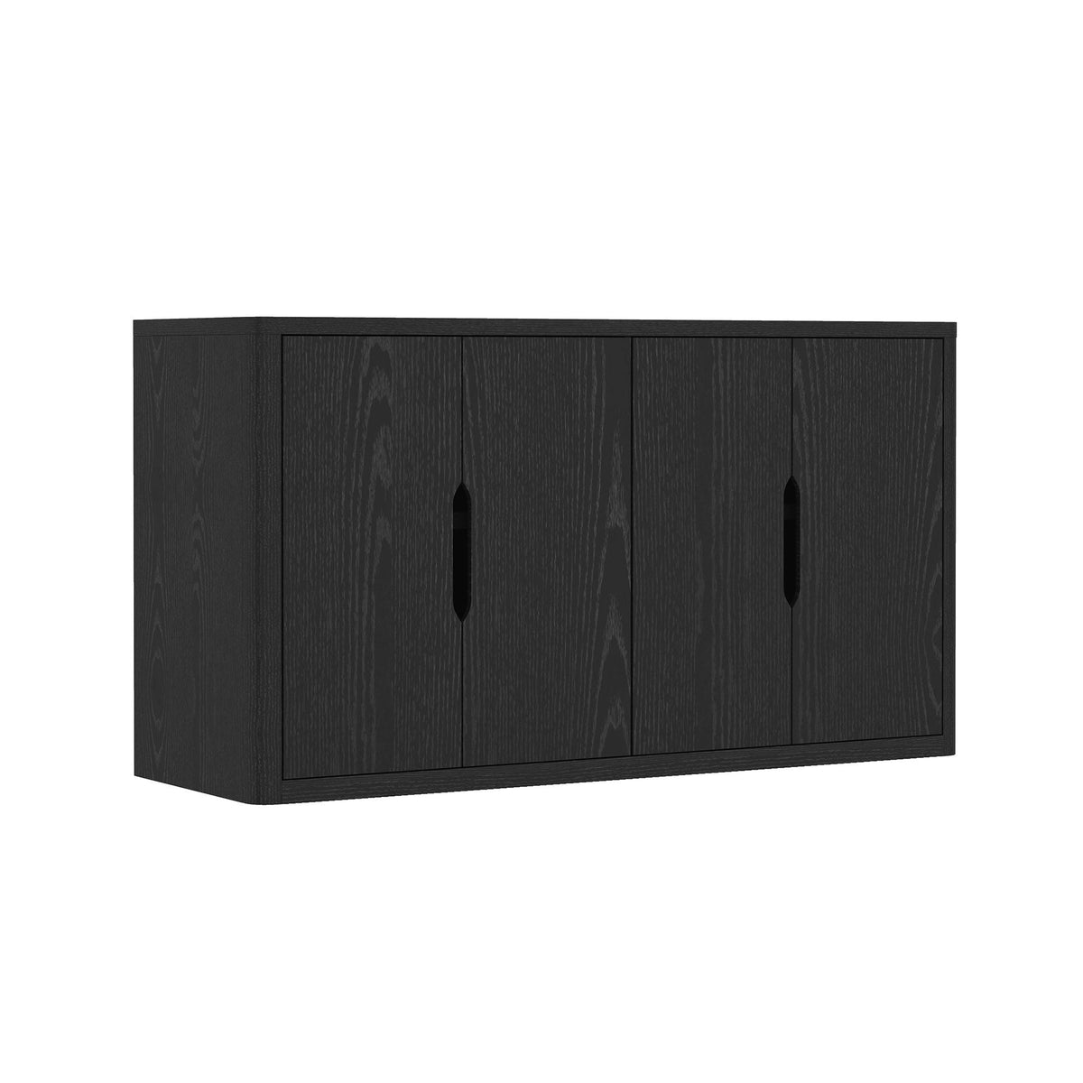 Rivington Sideboard black wood finish with soft-close doors and adjustable shelves on Tampa Home & Garden Store