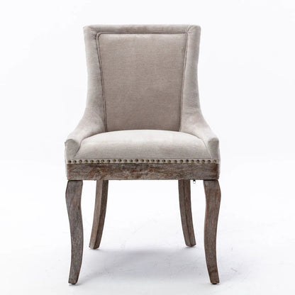 Ultra Side Dining Chair Set of 2 with Nail Heads