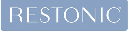 Restonic logo on a blue rounded-rectangle background on Tampa Home & Garden Store